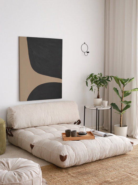 Atelier Del Sofa Fold Kadife 2 - Blanco